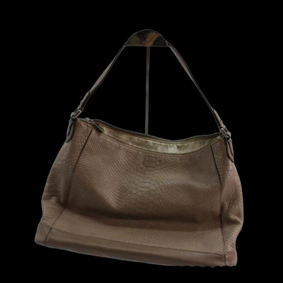 COACH GUC CHARLIE PYTHON LEATHER HOBO BAG - Picture 3 of 8